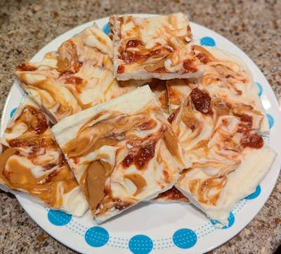 PB&J Yogurt Bark