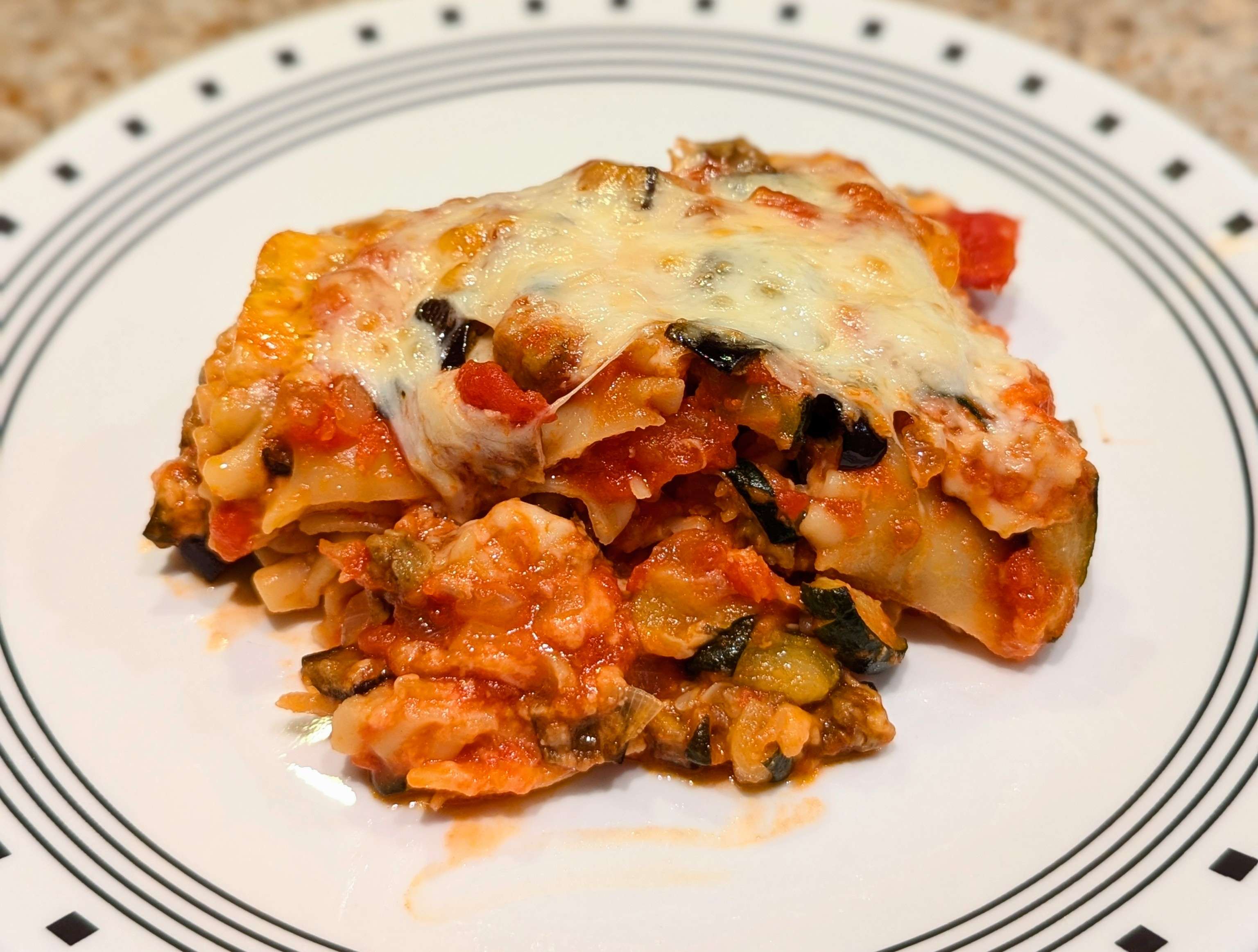 Roasted Eggplant & Zucchini Lasagna
