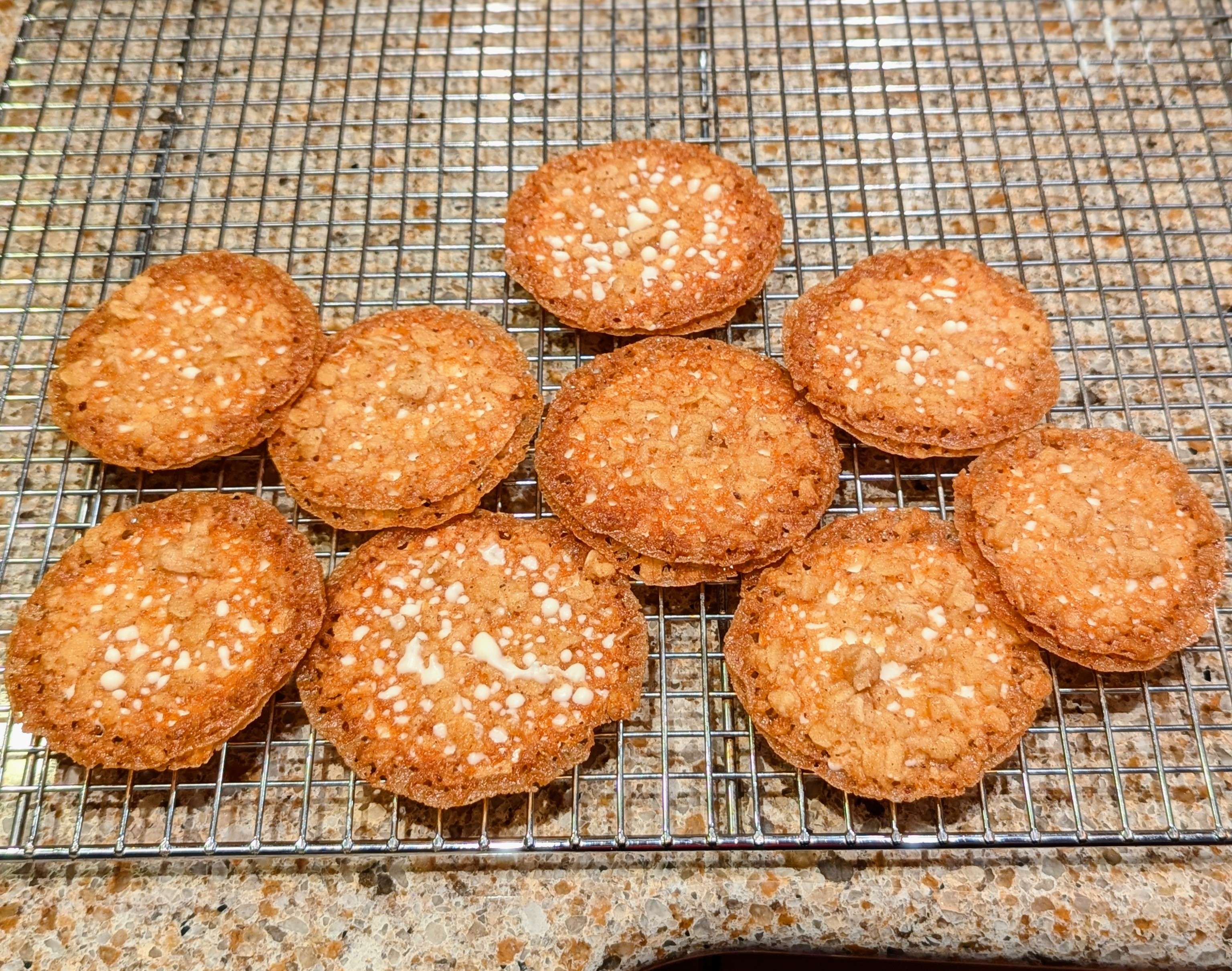 White Chocolate Lace Cookies