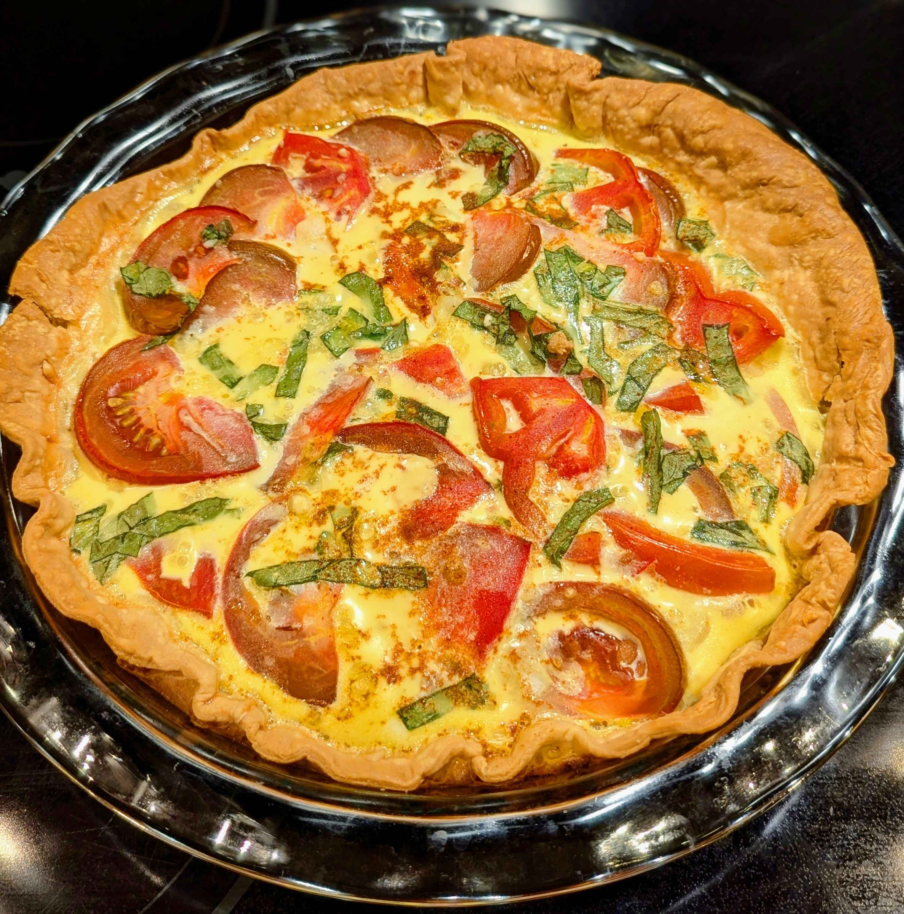 Heirloom Tomato & Onion Quiche