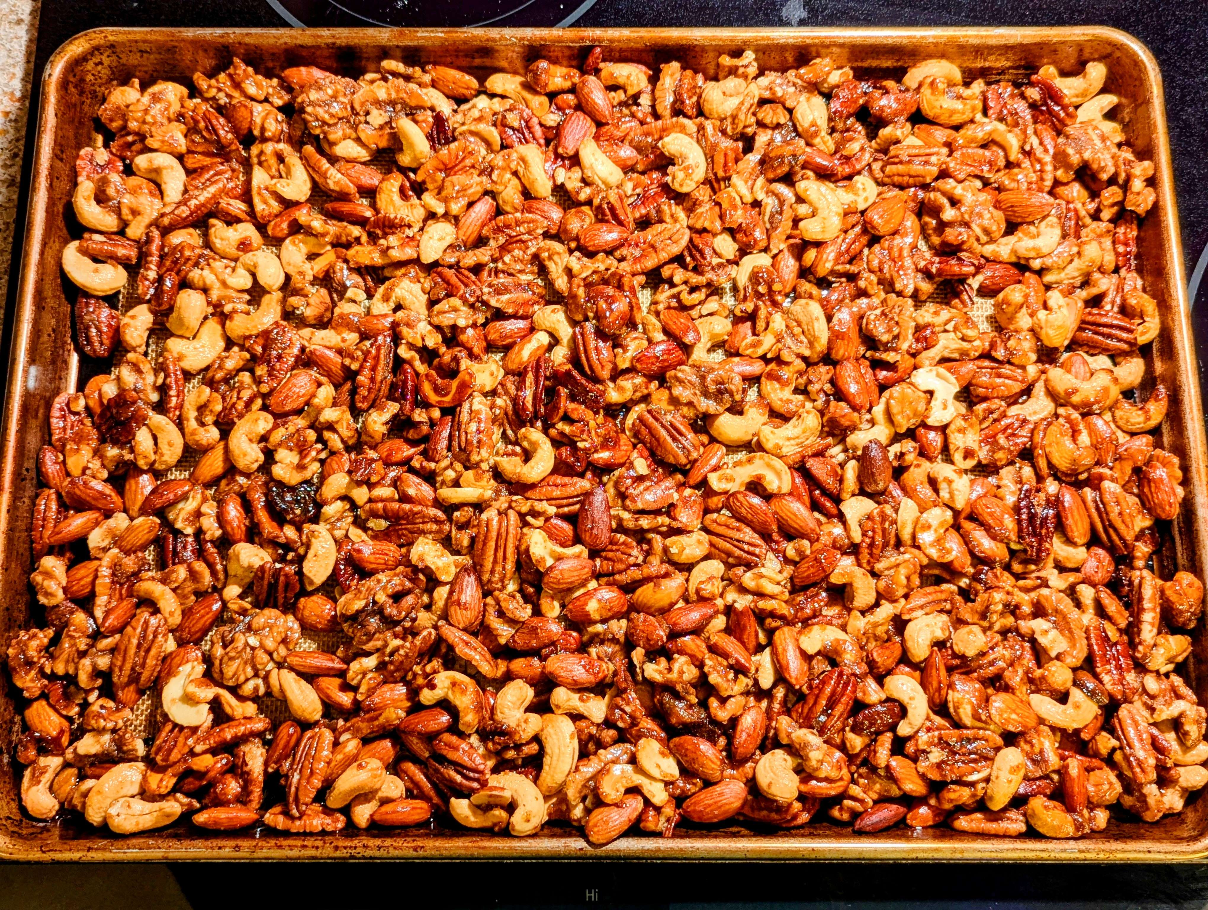 Slow Cooker Sweet & Spicy Nuts