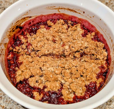 Concord Grape & Peanut Butter Crumble