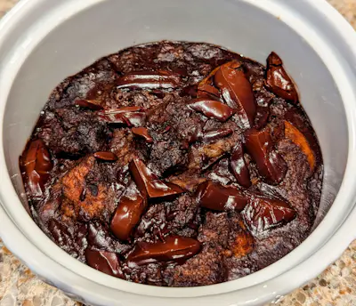 Dark Chocolate Chunk Bread Pudding