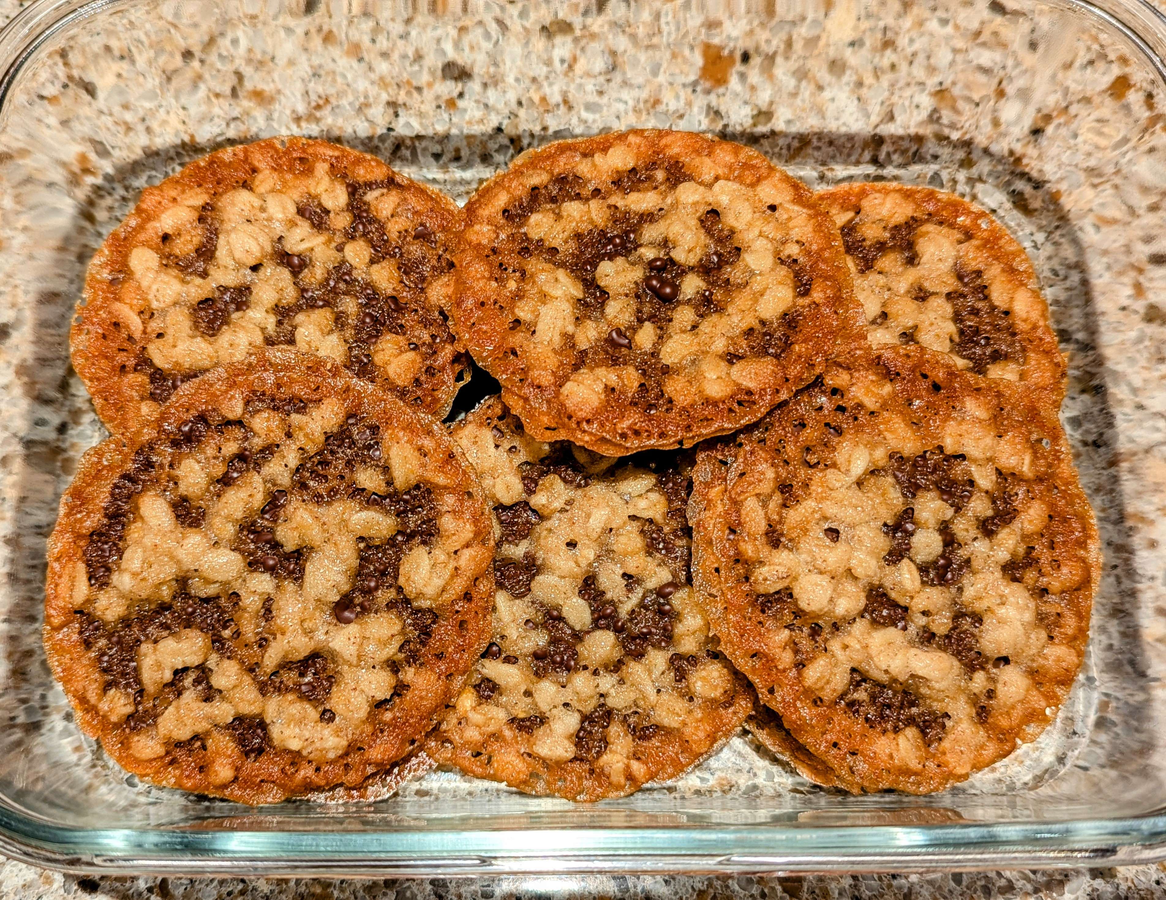 Chocolate Lace Cookie Sandwiches