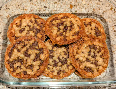 Chocolate Lace Cookie Sandwiches