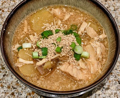 Crockpot Lemony Chicken Stew