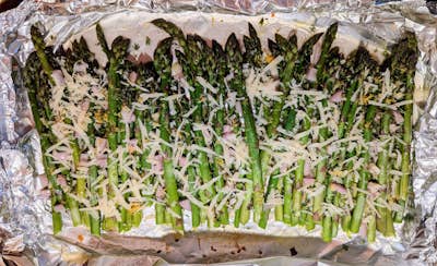 Foil-Baked Asparagus w/ Parmesan & Thyme