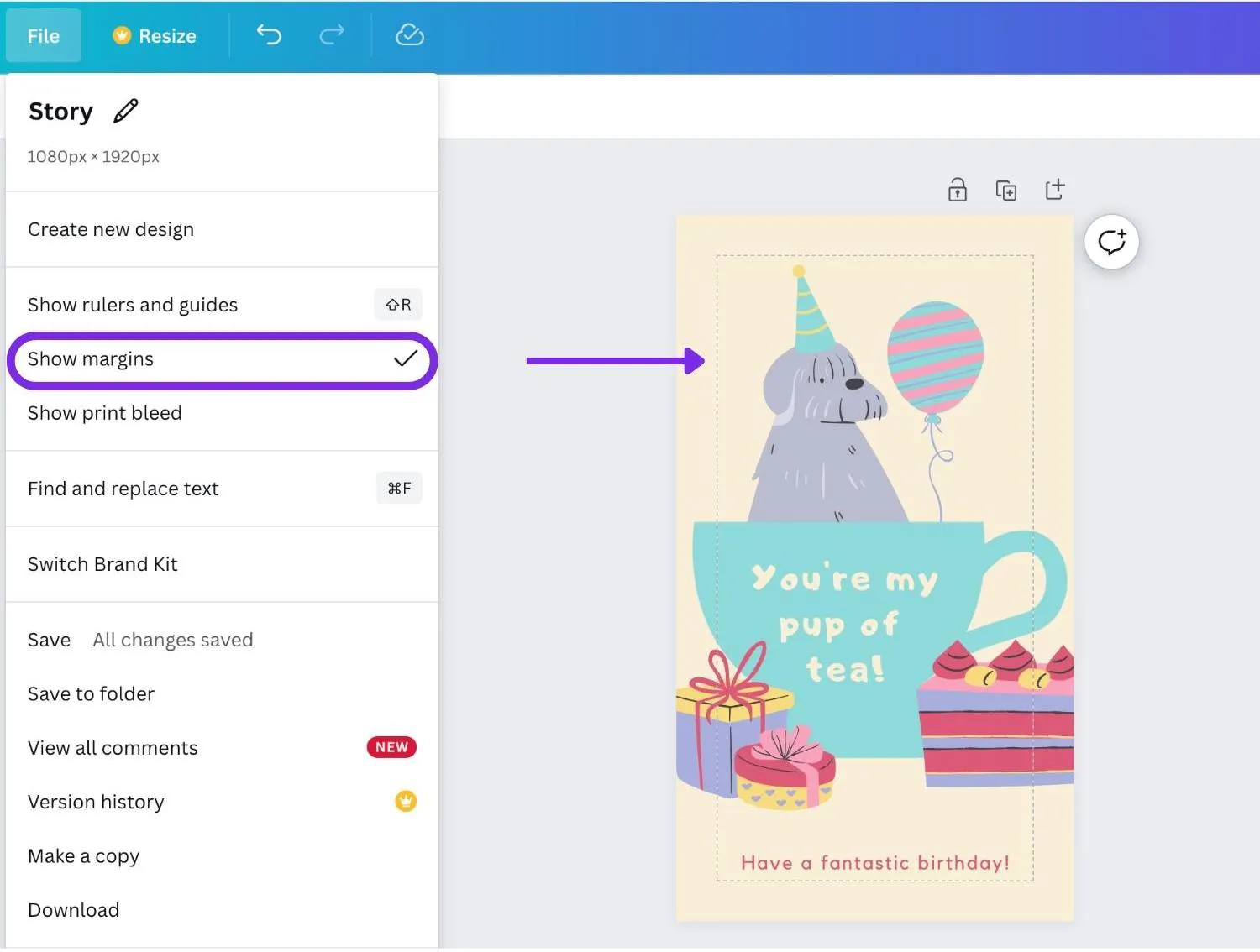 Margins, rulers, bleed, and crop marks - Canva Help Center