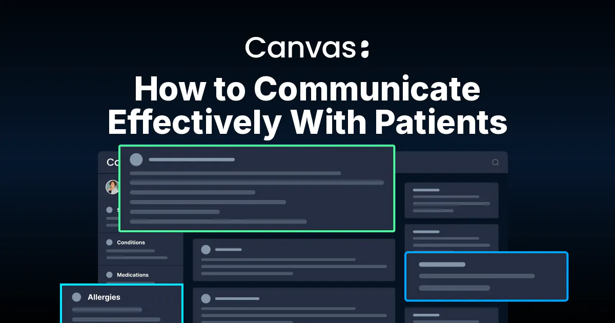 How to Communicate Effectively with Patients social card