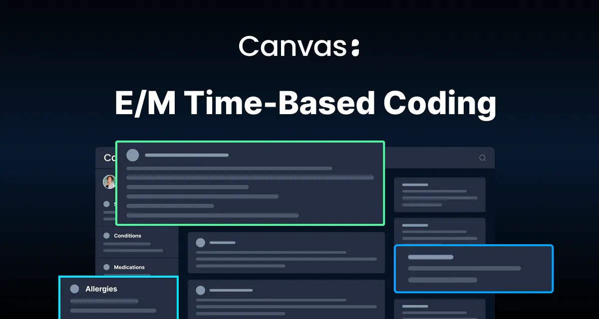 E/M Time-Based Coding for Office Visits | Canvas Medical
