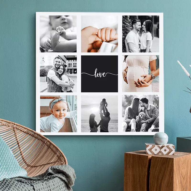 Samenwerking canvas collage