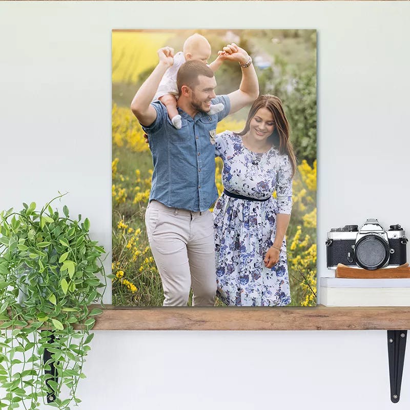 Samenwerking sv foto op aluminium