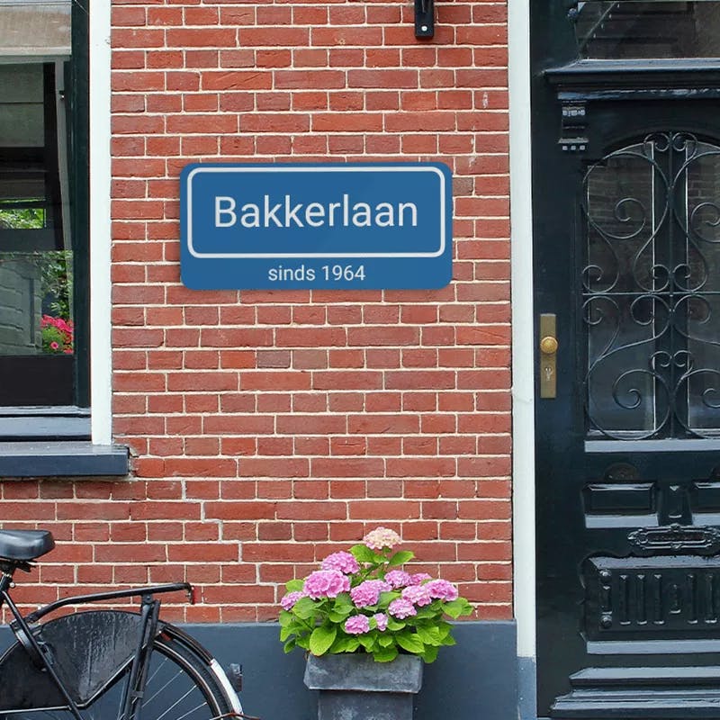 Samenwerking sv straatnaambord