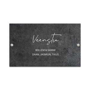 Clubactie Huisnummerbordje