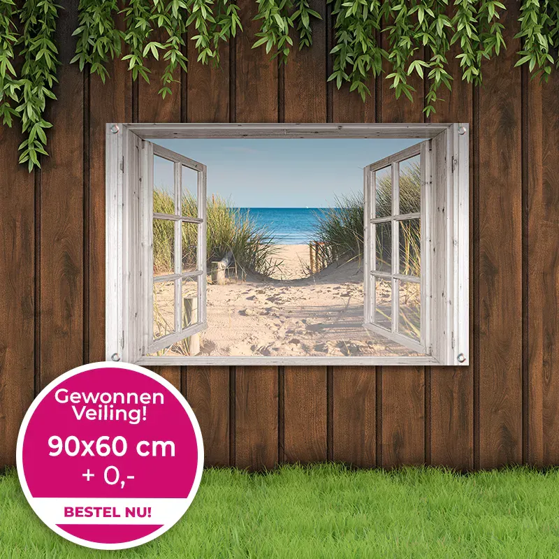 Tuinposter doorkijk 90x60