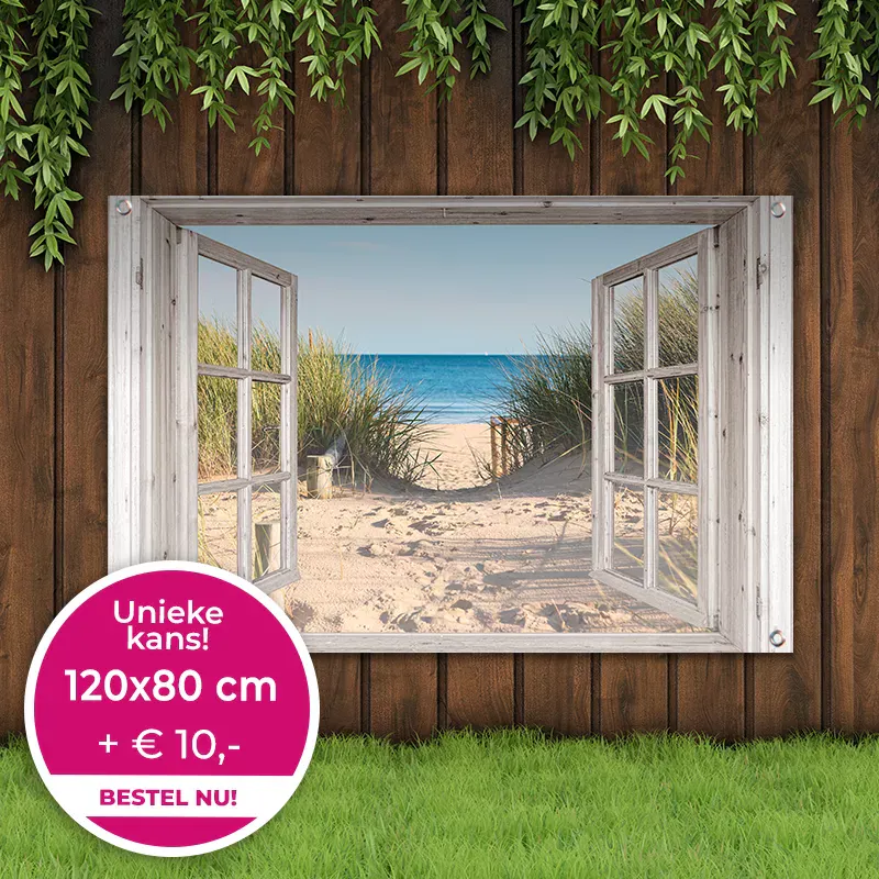Tuinposter doorkijk 120x80