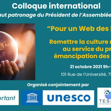 Colloque international "Pour un Web des Lumières" Colloque international "Pour un Web des Lumières"