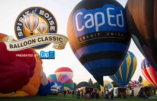 Hot air balloons at the Spirit of Boise Balloon classic presented by CapEd.