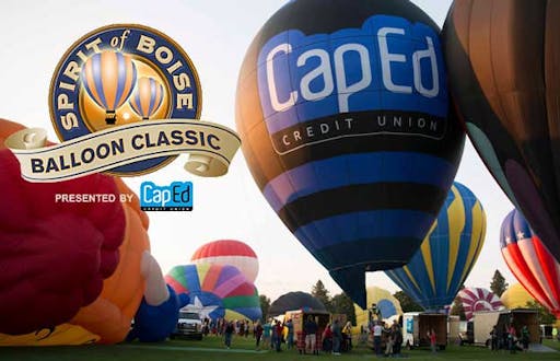 CapEd's hot air balloon Read to Rise at the Spirit of Boise Balloon Classic.