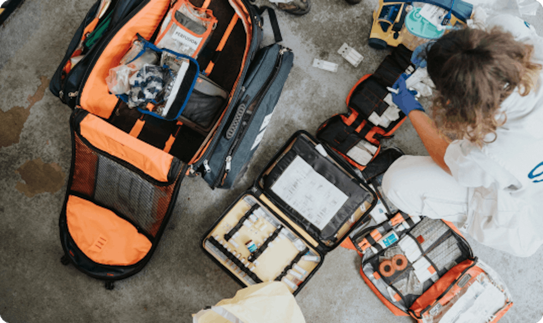 Medical Bag showing medical supplies