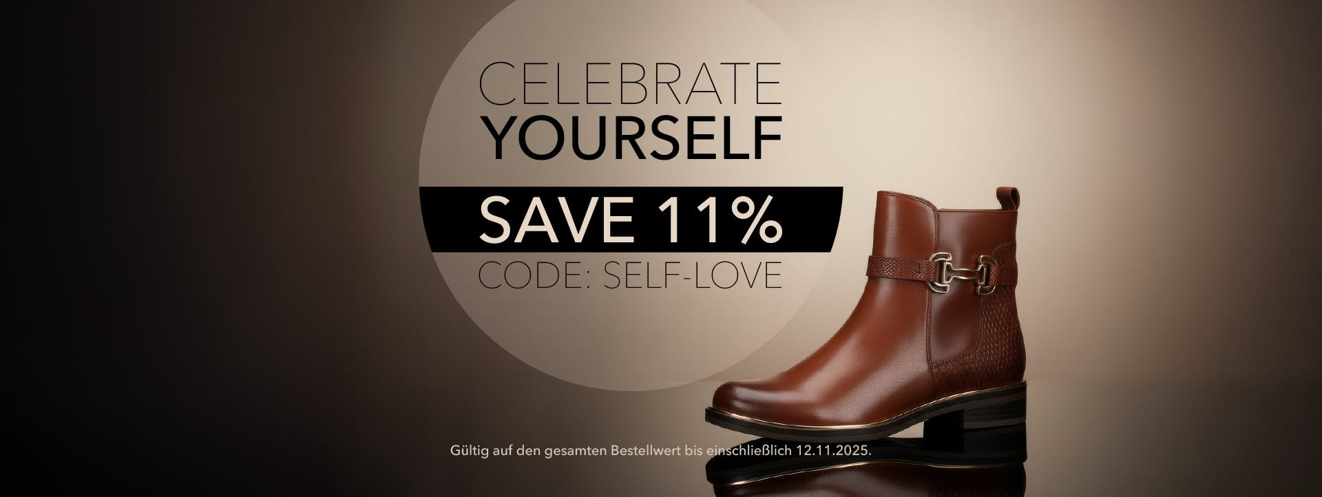 Spare 11% mit dem Code self-love