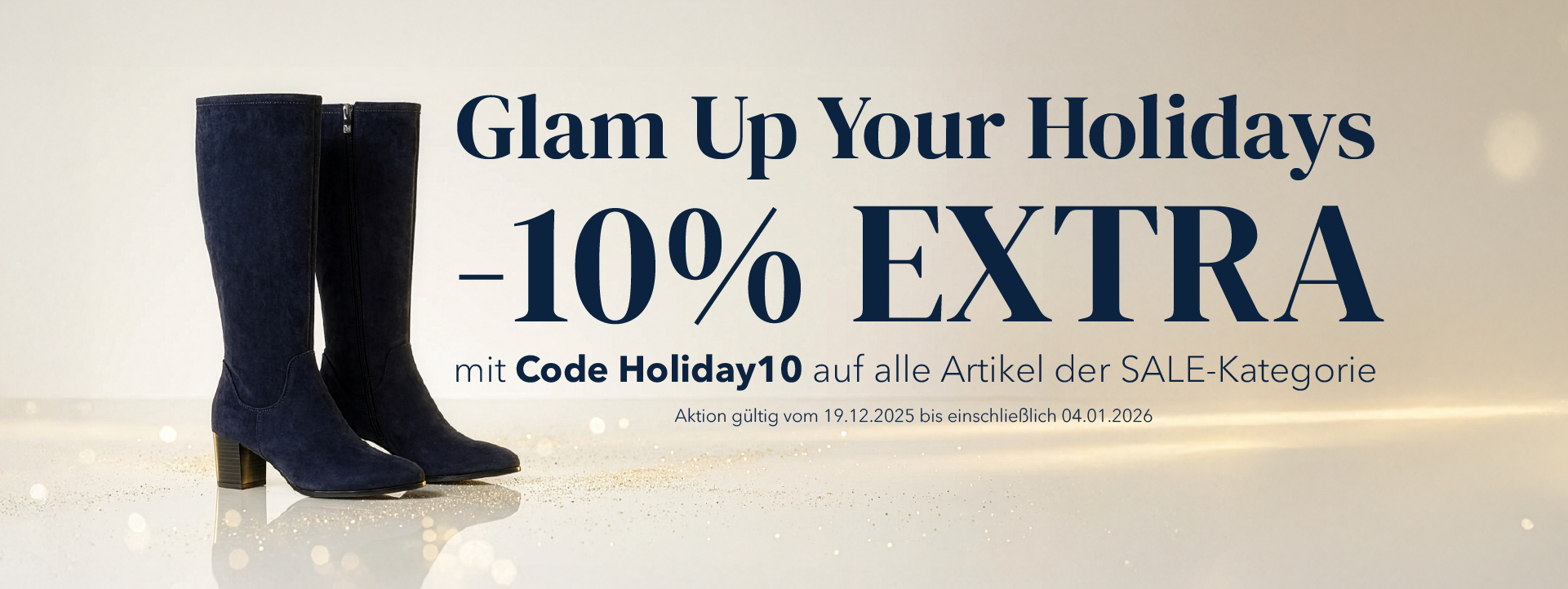 Spare -10% extra auf die SALE-Kategorie mit dem Code HOLIDAY10