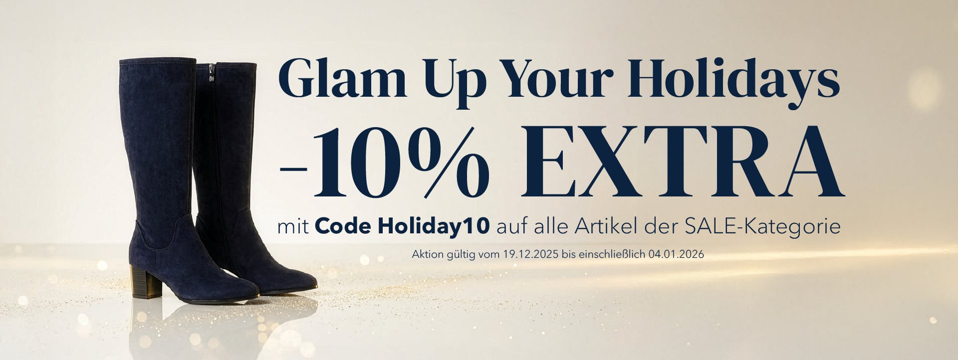 Spare -10% extra auf die SALE-Kategorie mit dem Code HOLIDAY10