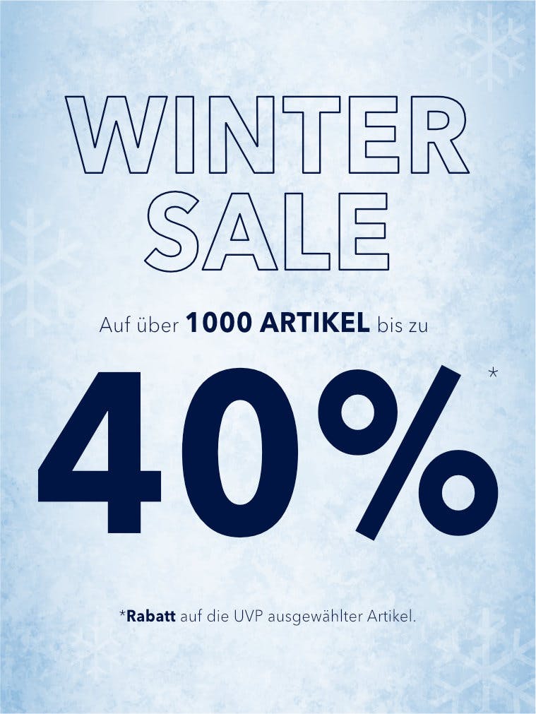 Auf über 1000 Artikel bis zu 40% Rabatt auf die UVP