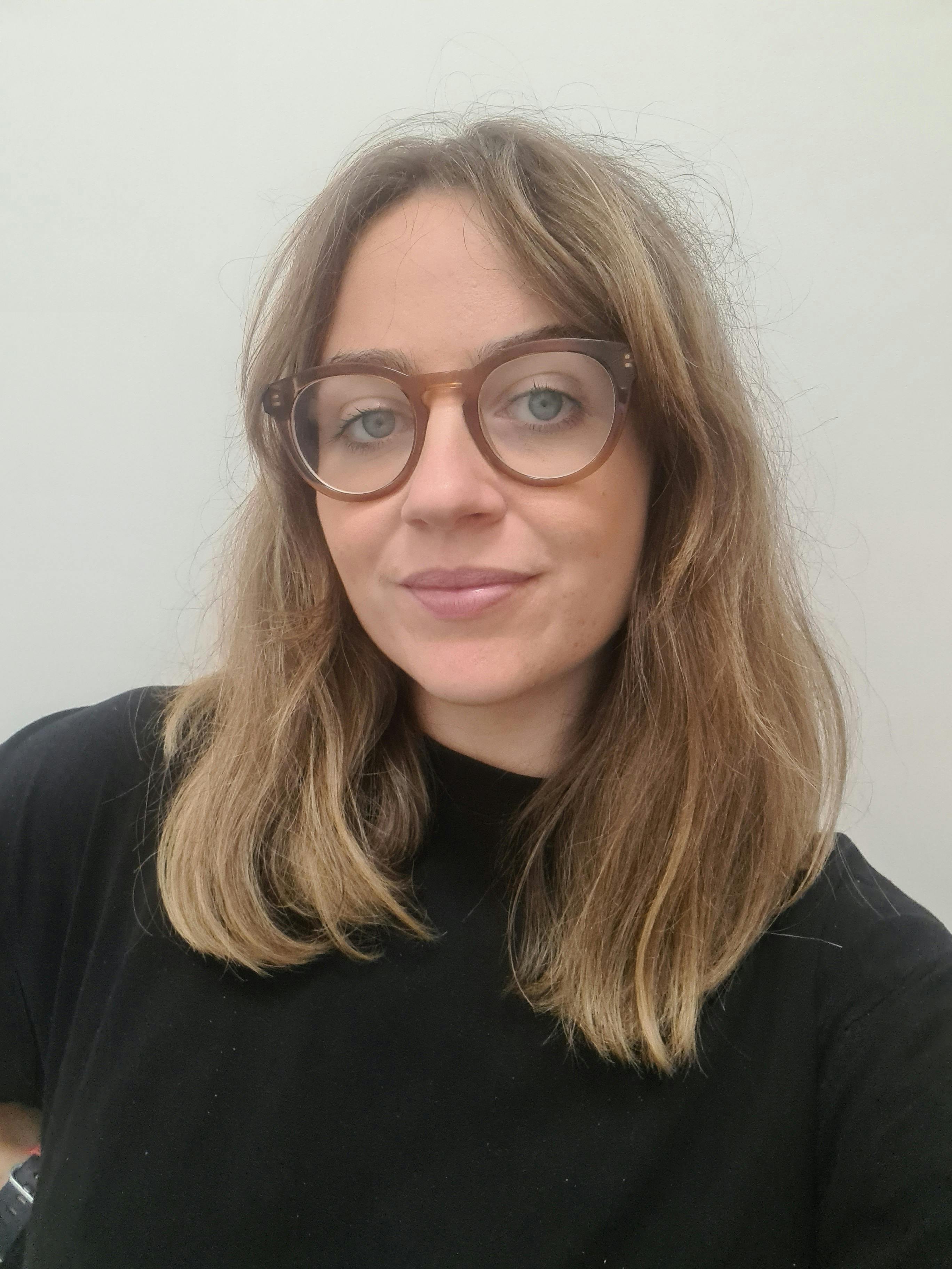Woman selfie in glasses