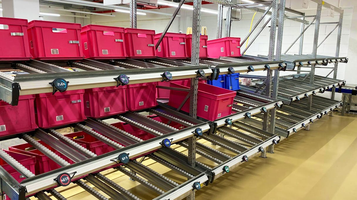 Unser Lösungskonzept für medi Neues Kommissioniersystem mit Pick-by-Light Tastern