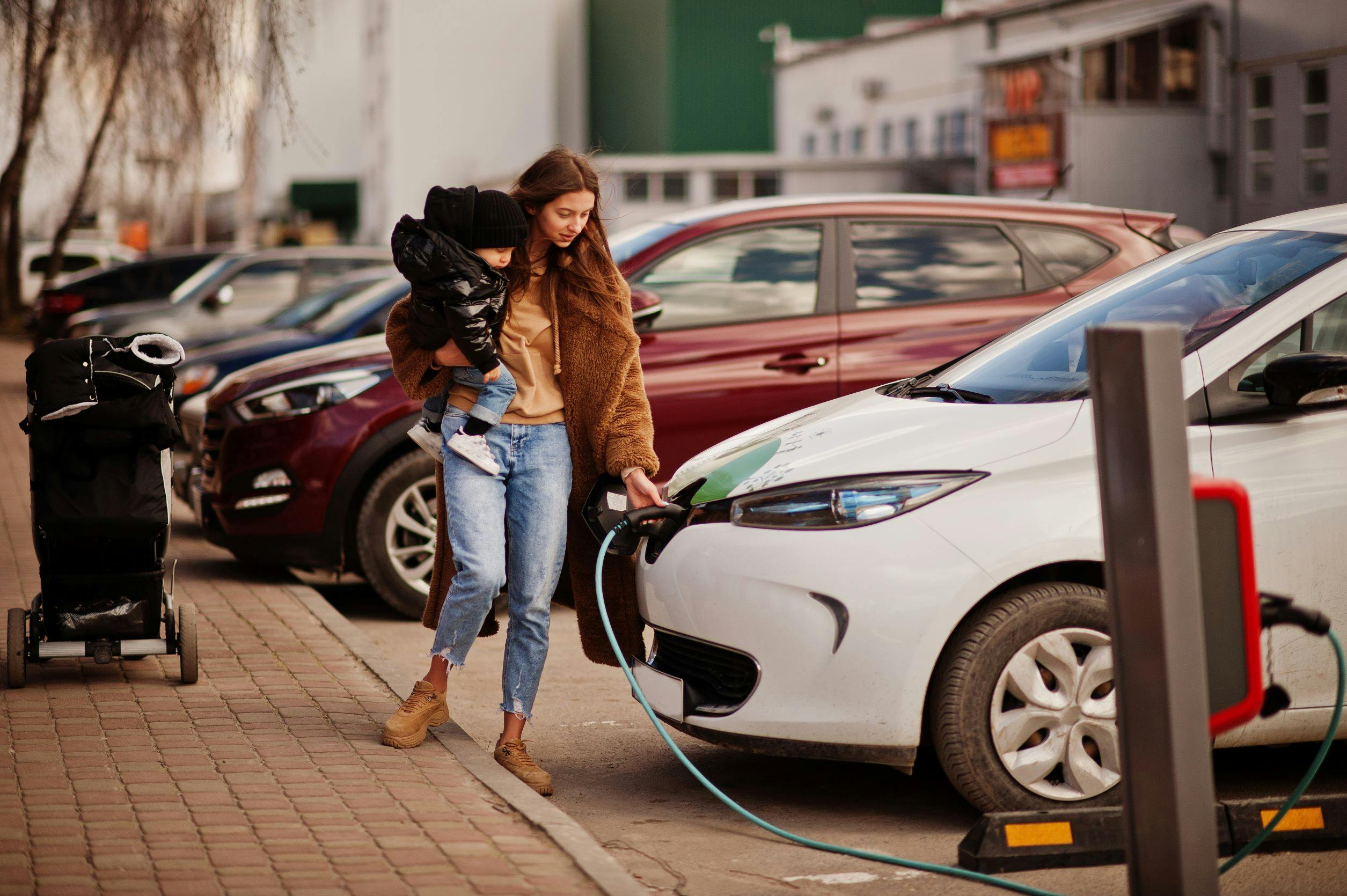 charging electric car