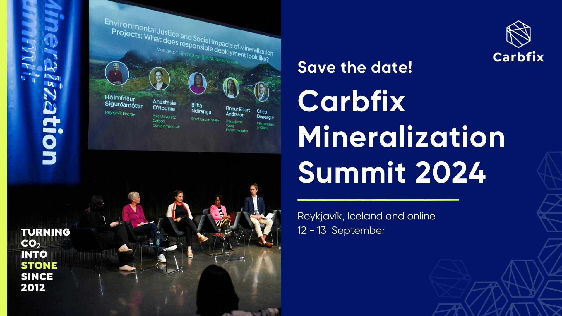 Carbfix Mineralization Summit 2024 Save the Date!