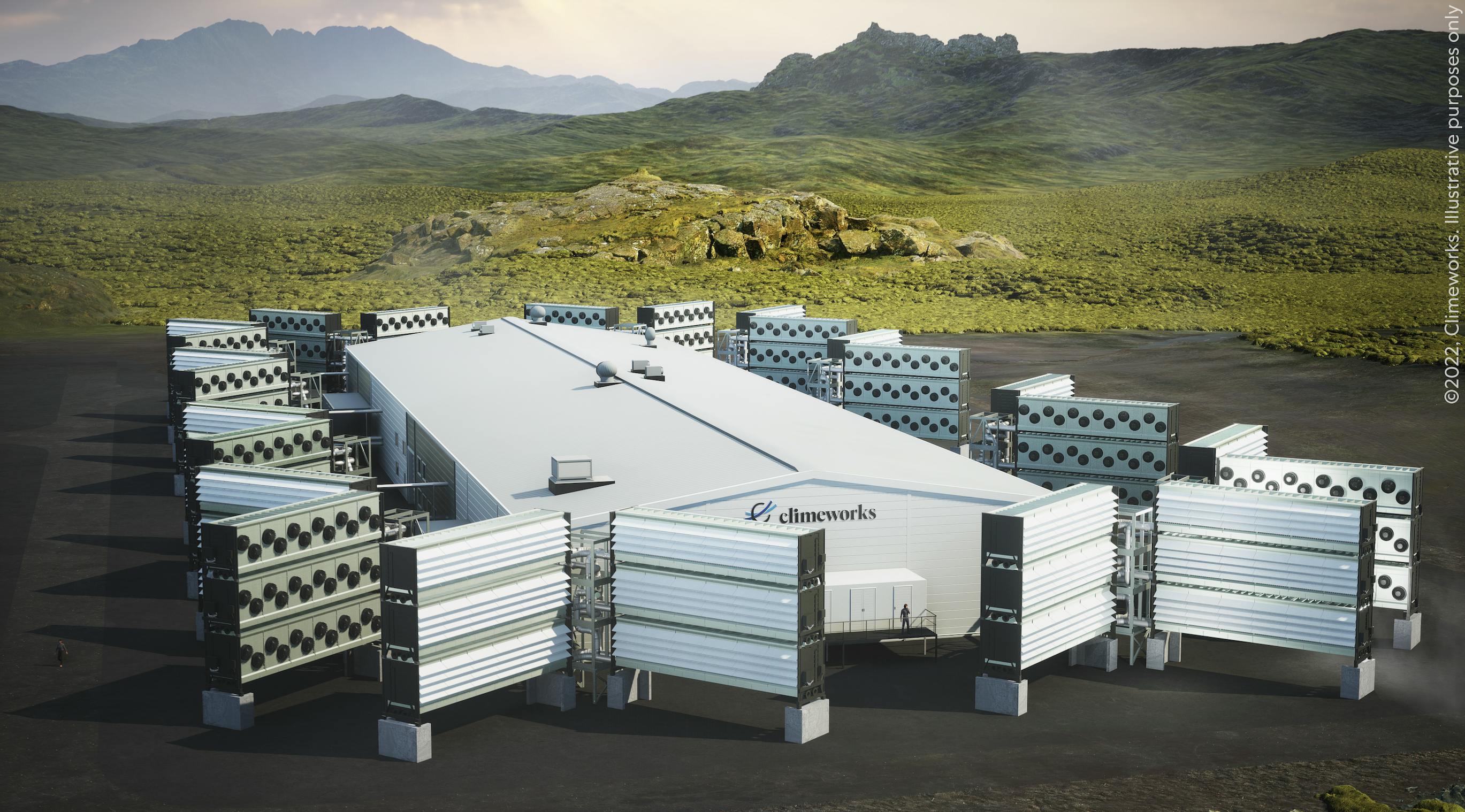 Climeworks's new DAC plant at Hellisheiði.
