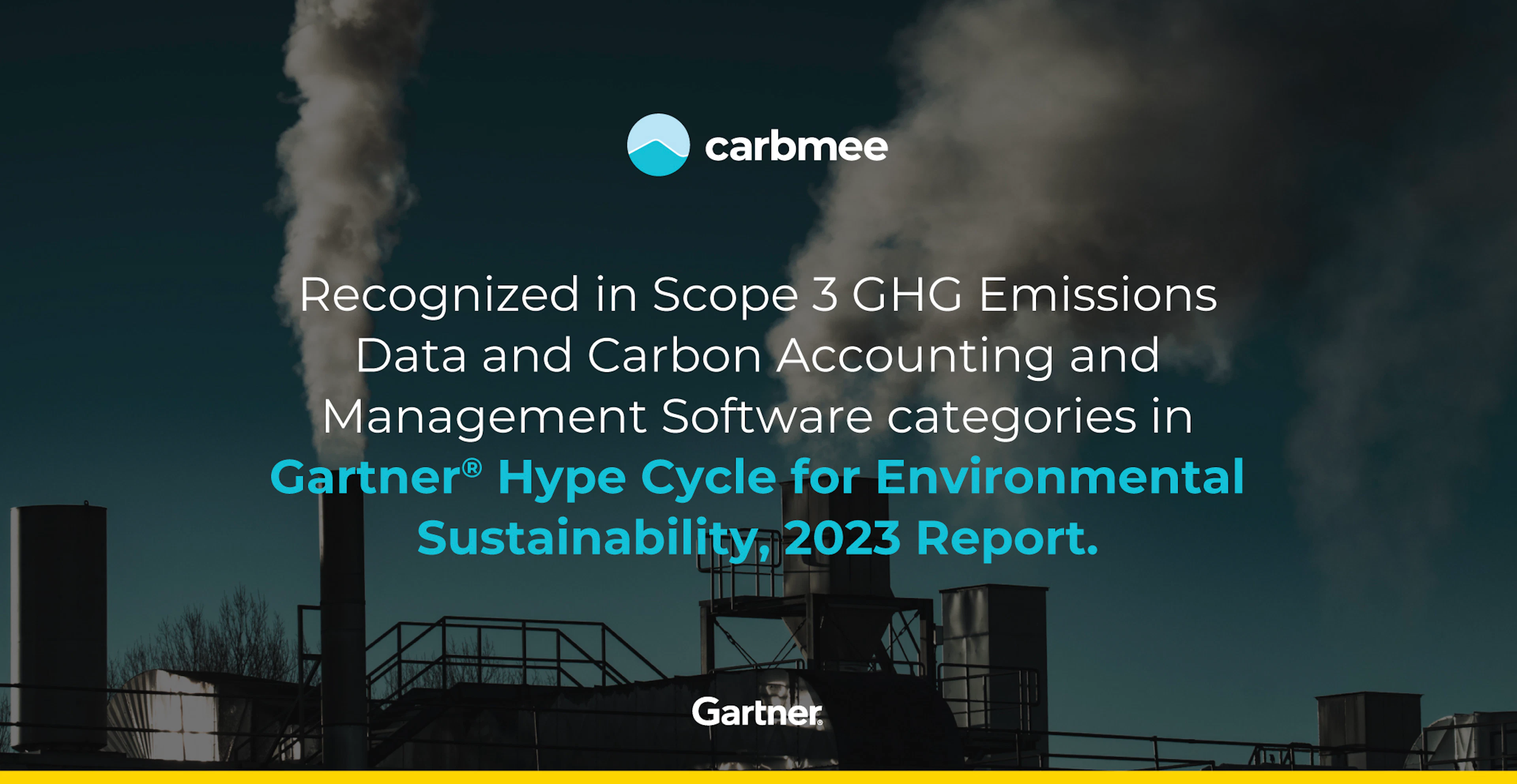 carbmee Recognized in 2023 Gartner® Hype Cycle™ for Environmental Sustainability.