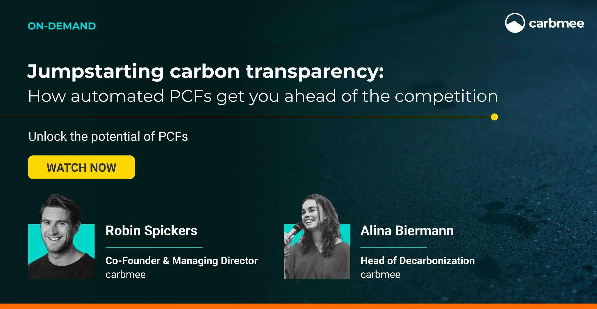 Jumpstarting carbon transparency: How automated PCFs get you ahead of the competition