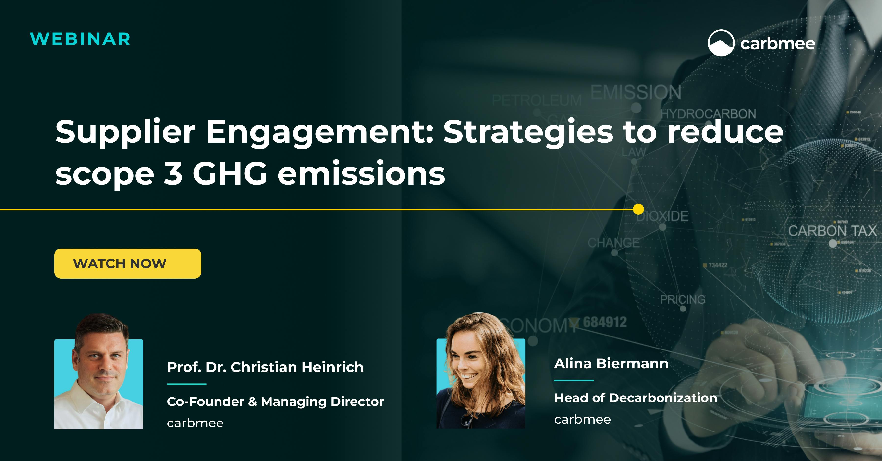 Supplier Engagement: Strategies to reduce scope 3 GHG emissions