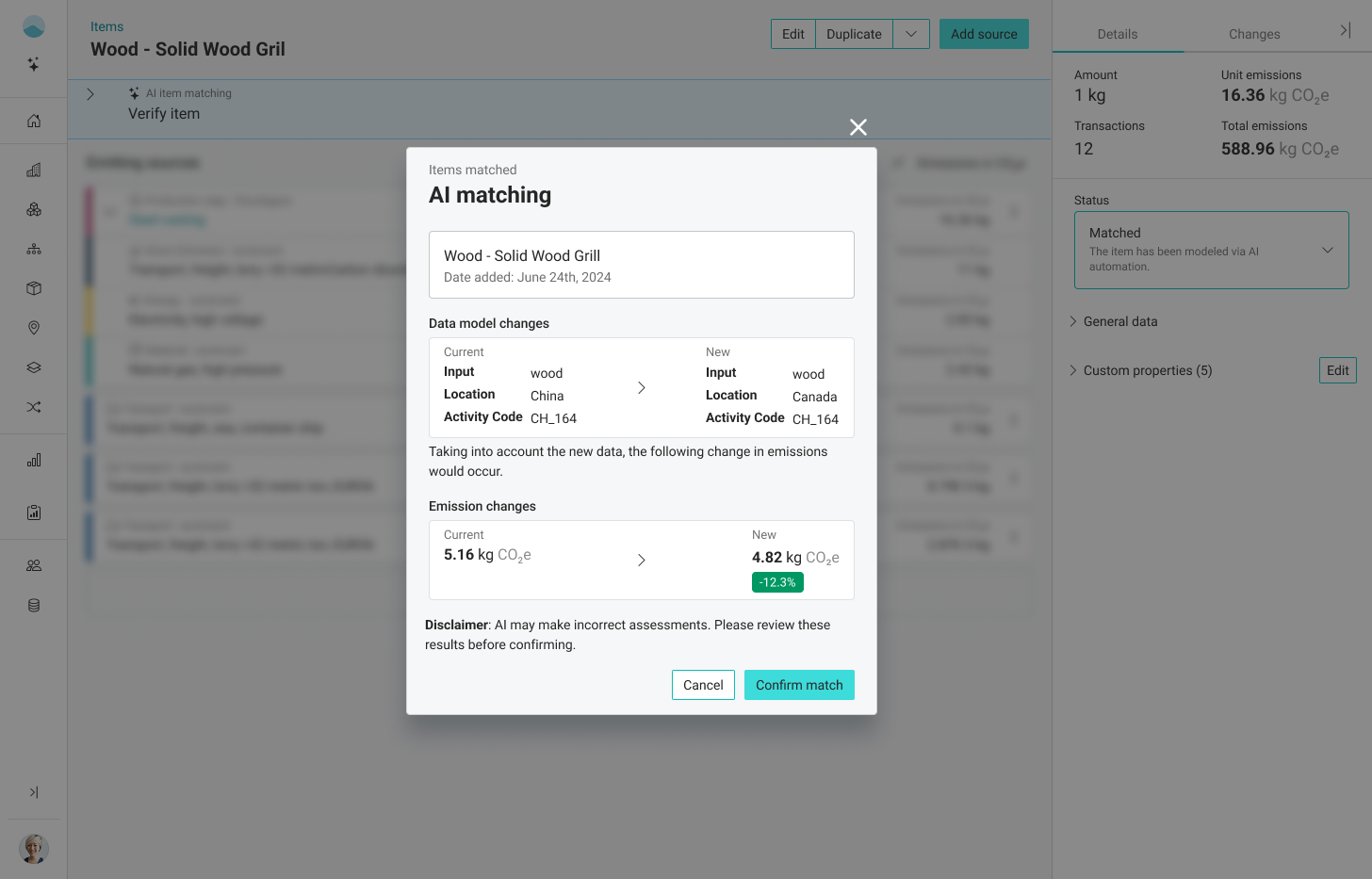 Carbmee Emission Matching