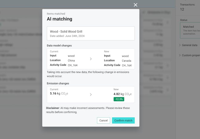 Carbmee Emission Matching