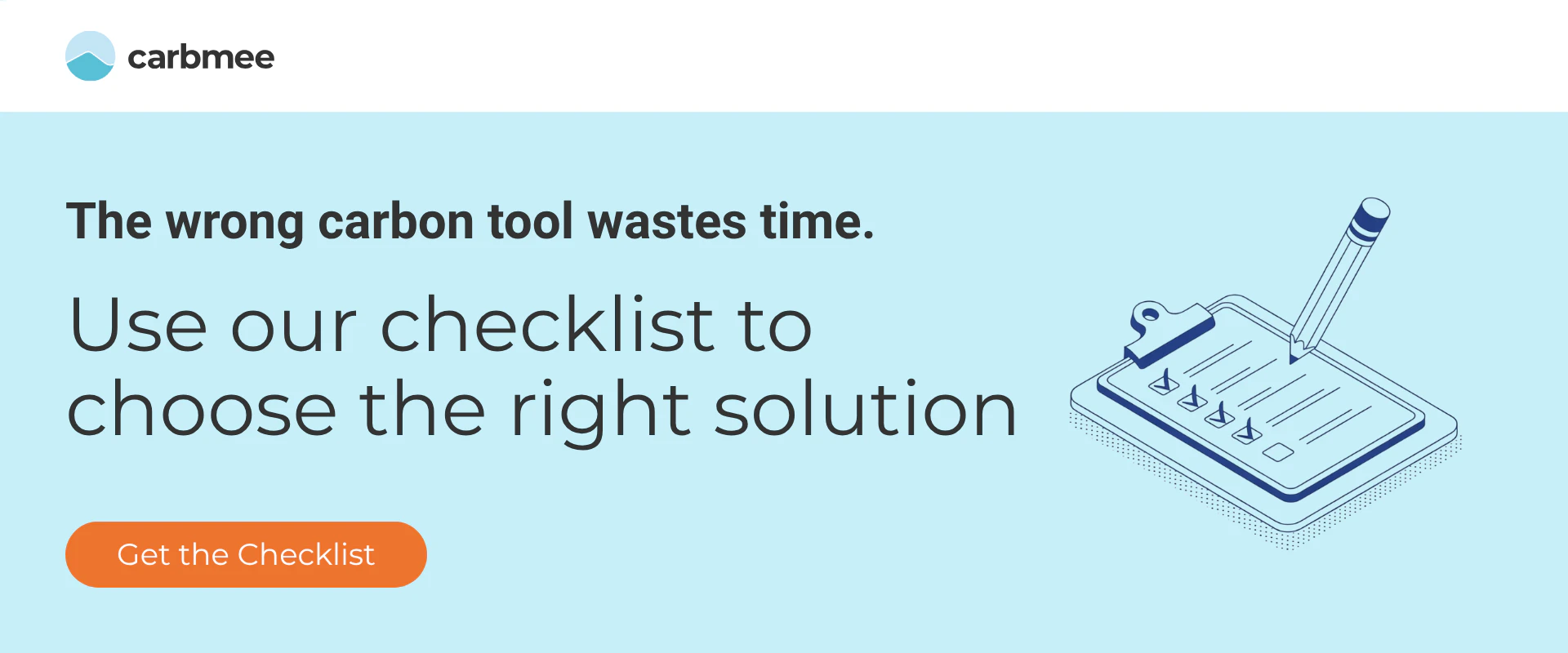 carbmee CO2 Management Tool Checklist
