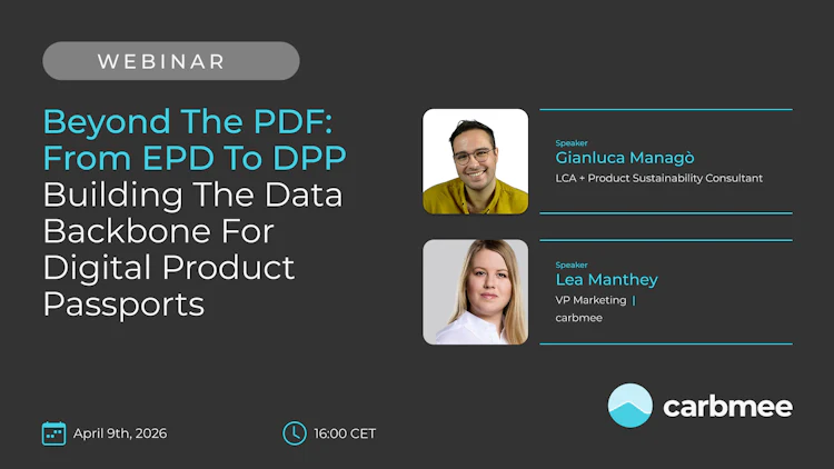 Beyond the PDF: From EPD to DPP | carbmee