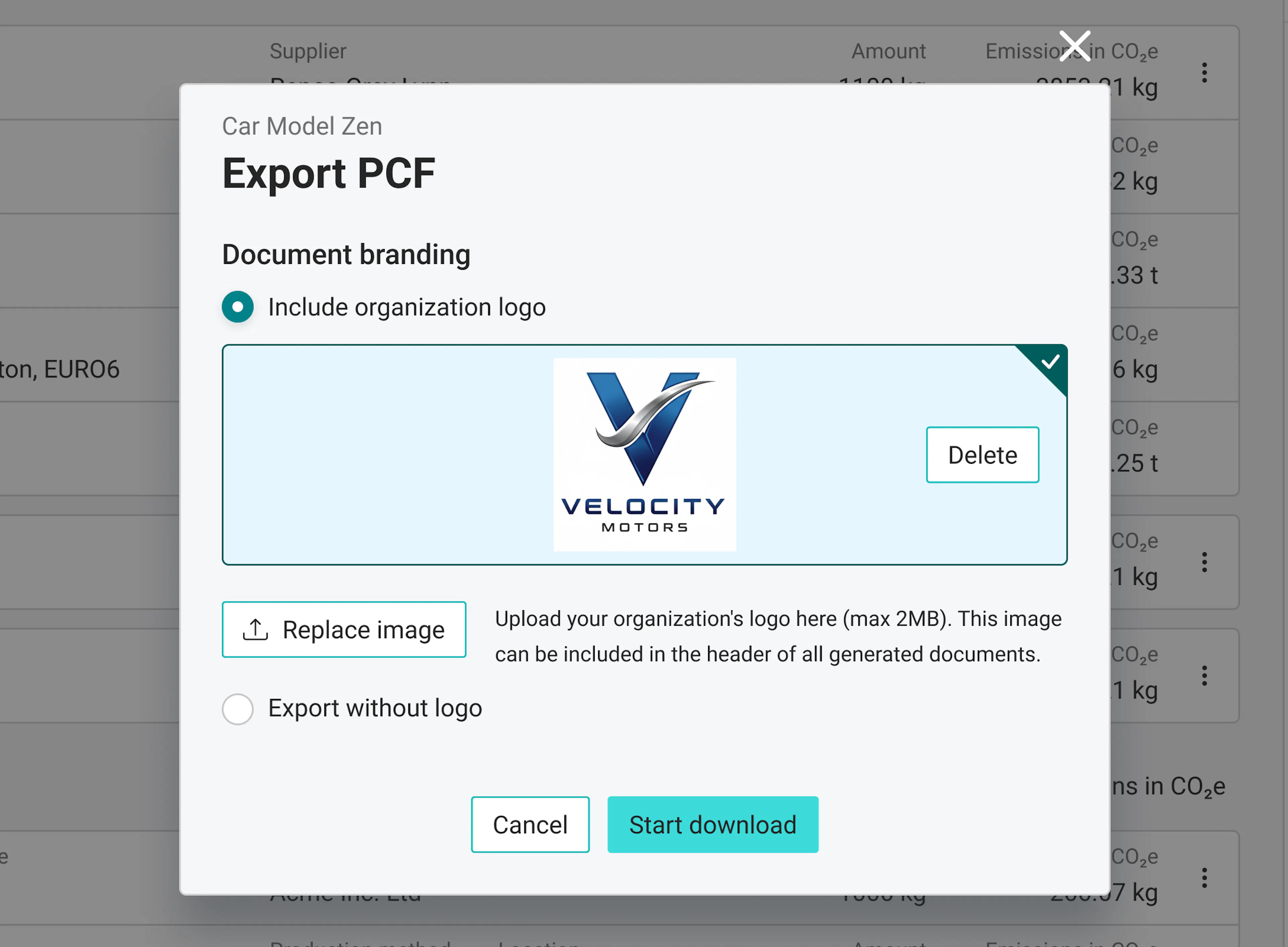 carbmee pcf-export