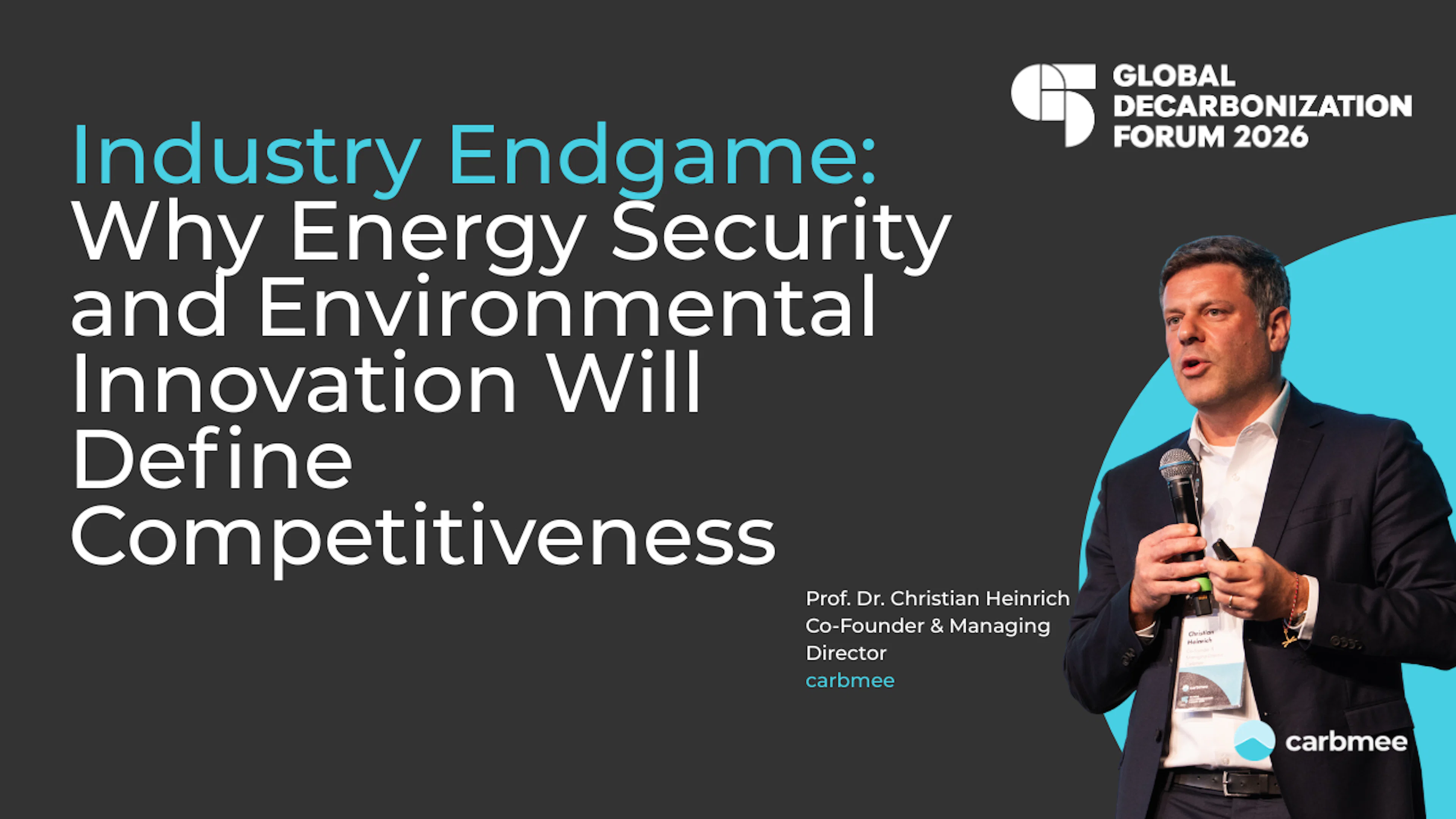 decarb forum 2026 christian heinrich industry endgame