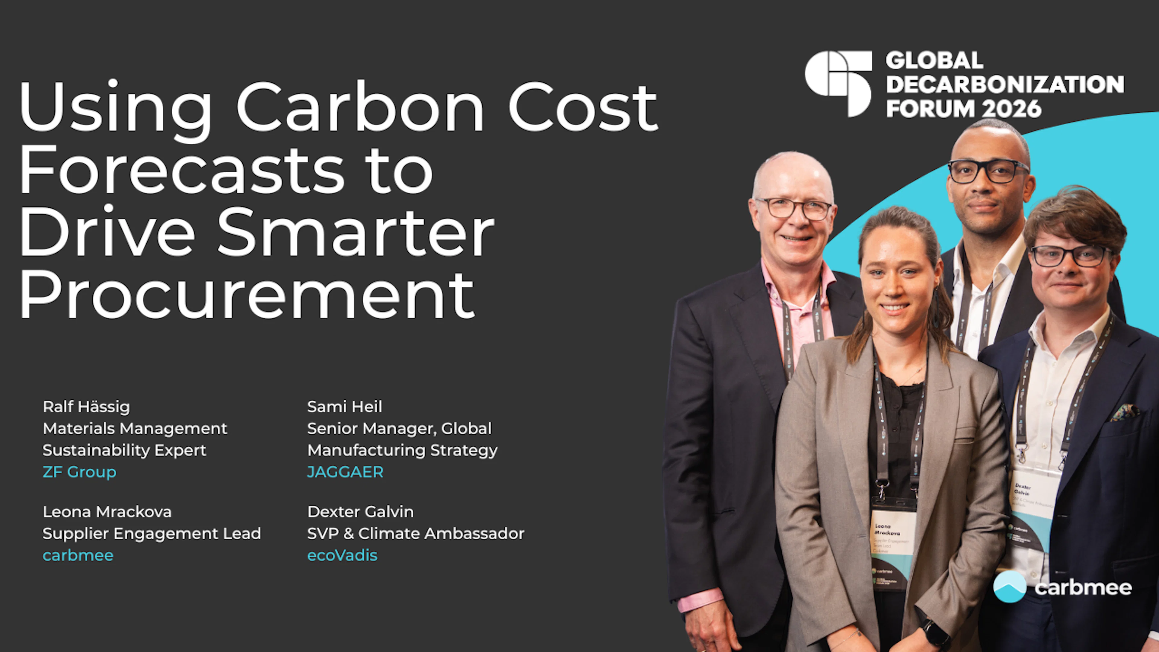 global decarbonization forum Sustainable Sourcing Under Pressure