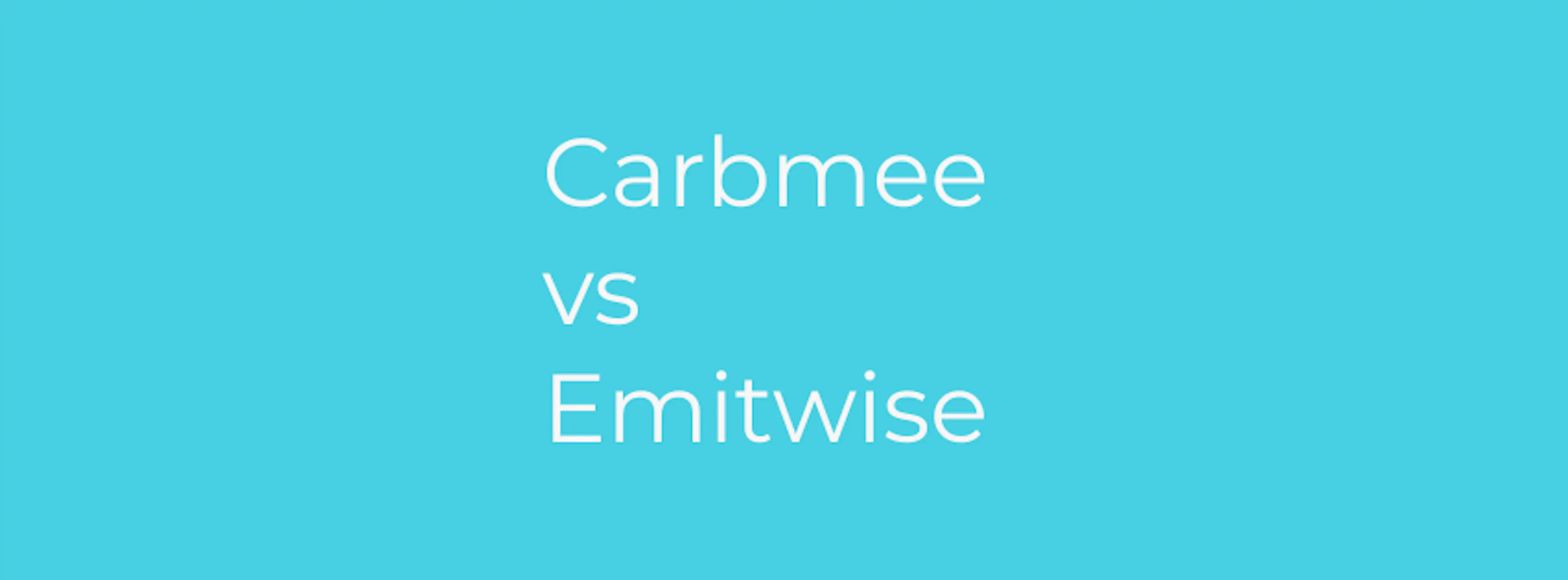 carbmee vs emitwise
