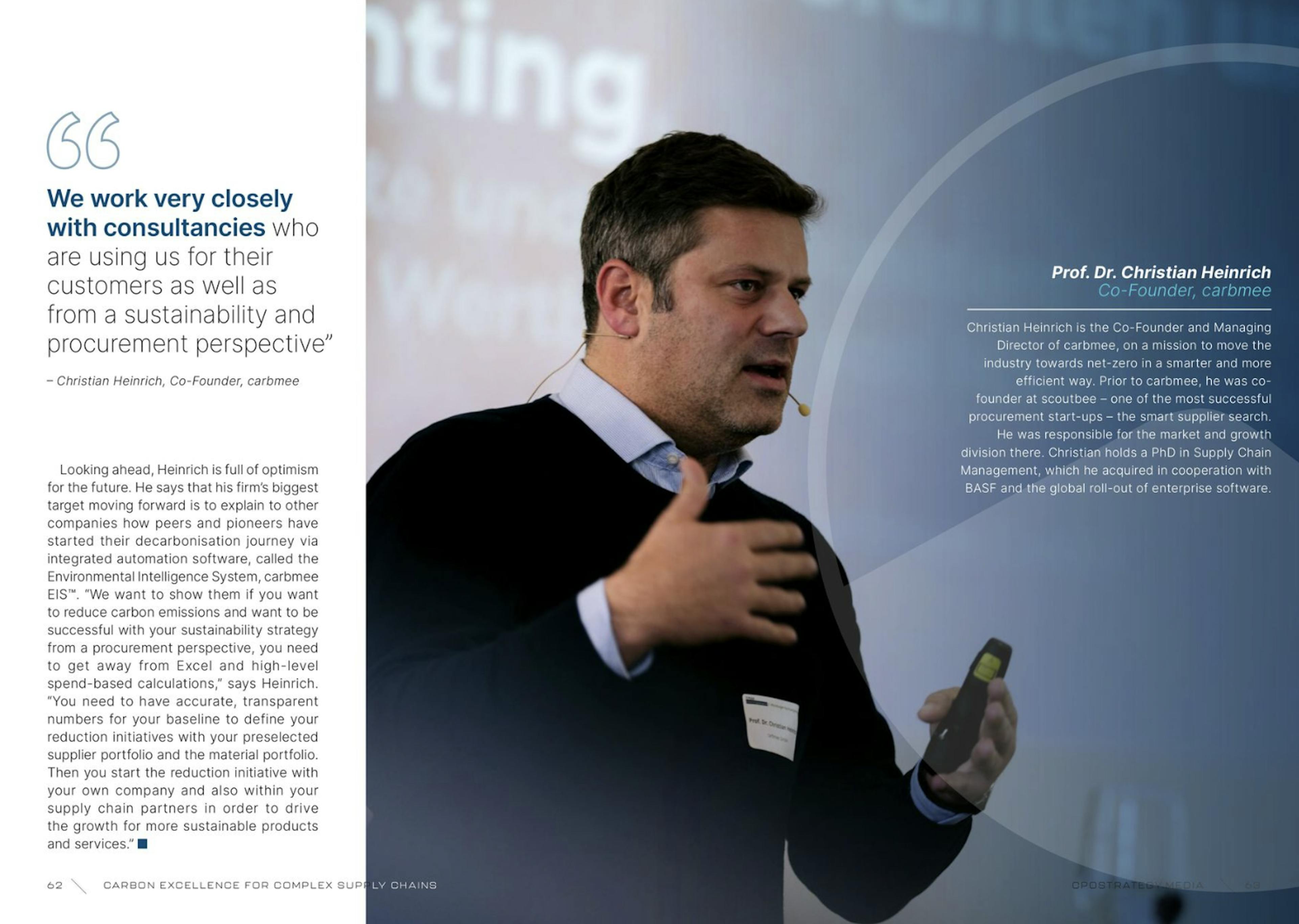 Environmental Intelligence System carbmee EIS