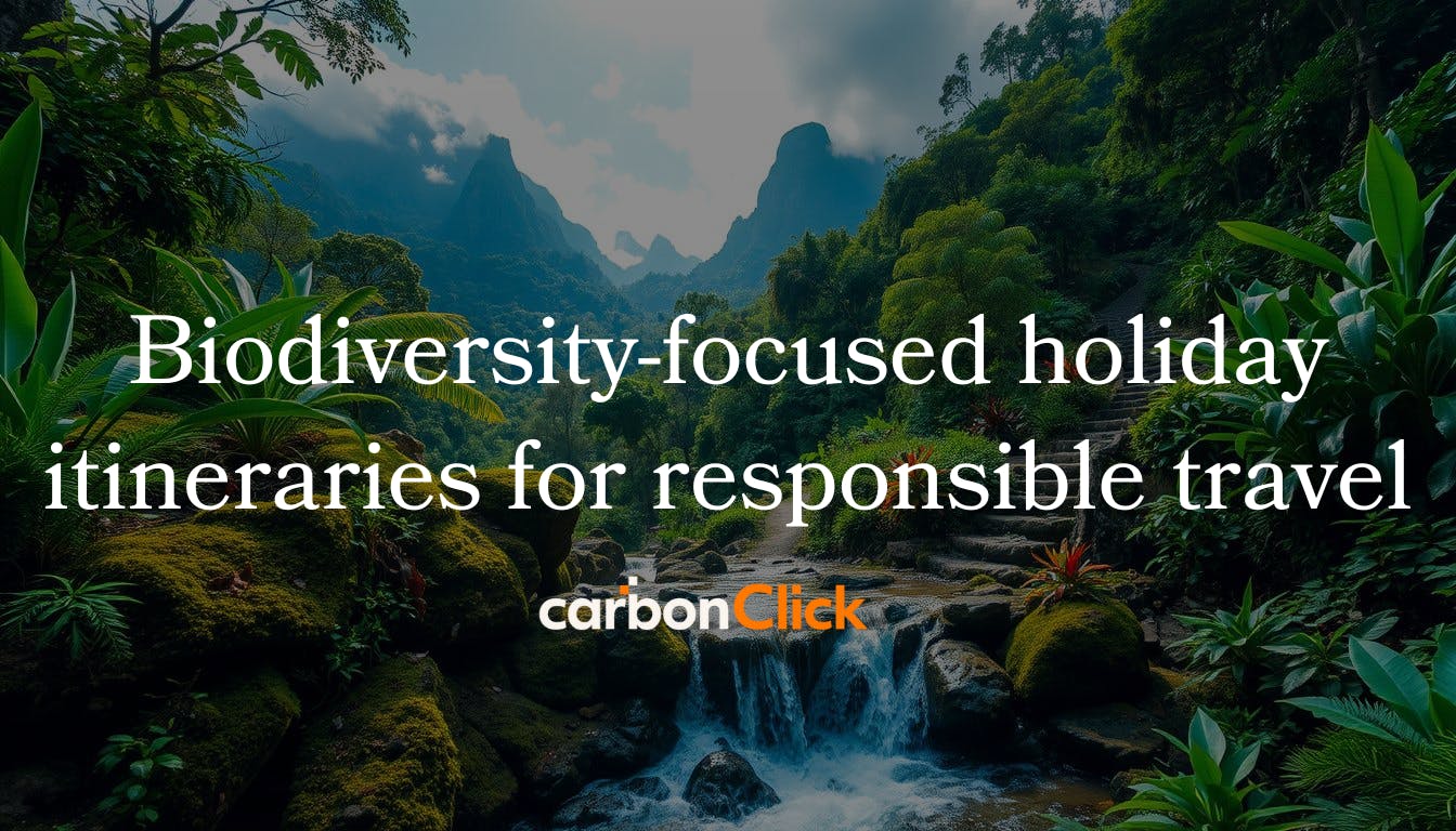 Biodiversity-focused holiday itineraries for responsible travel