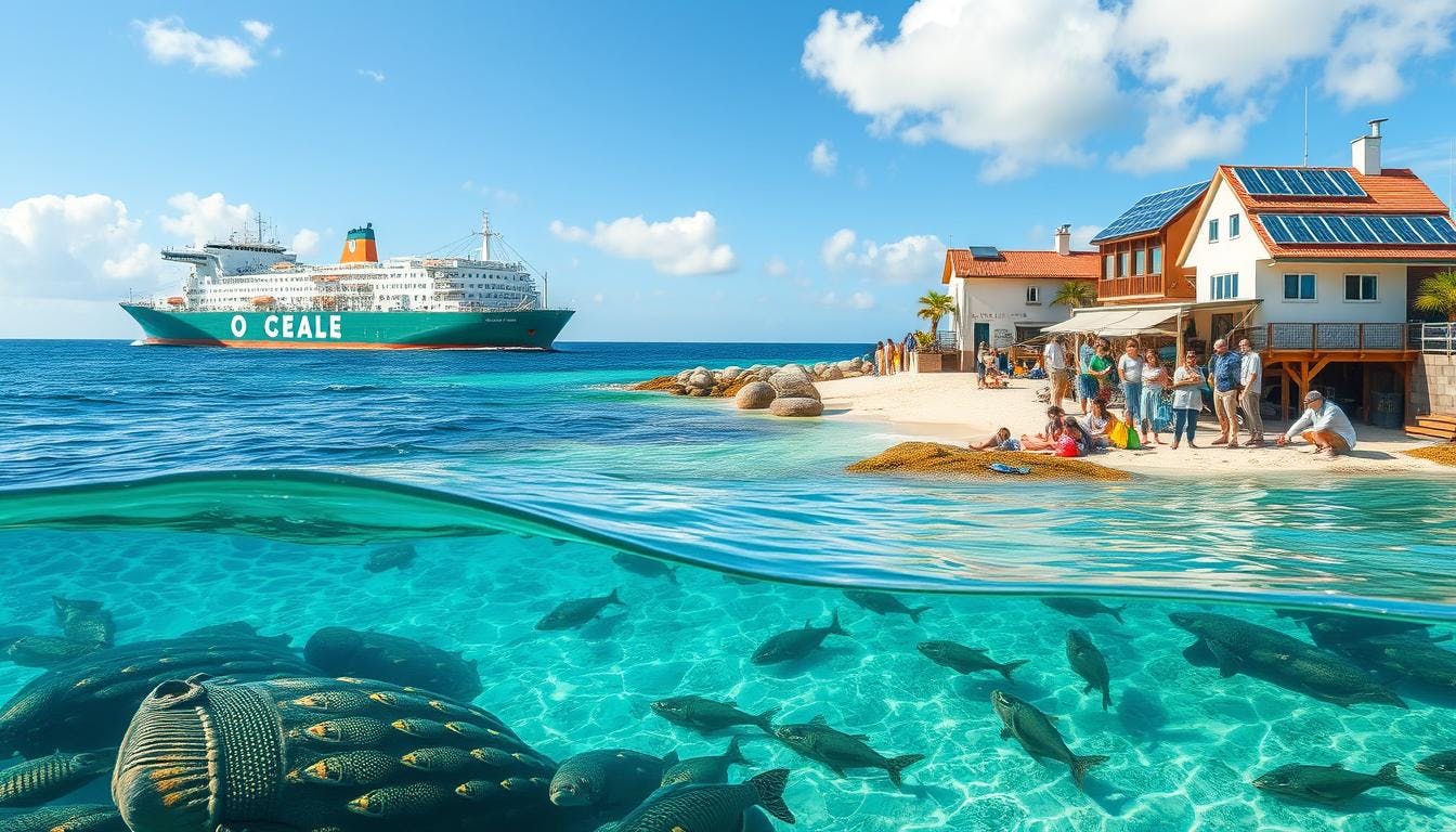 USA businesses, like XYZ Corporation and ABC Shipping, are contributing to ocean conservation and carbon emission reduction by adopting sustainable practices, from renewable energy to responsible waste management.