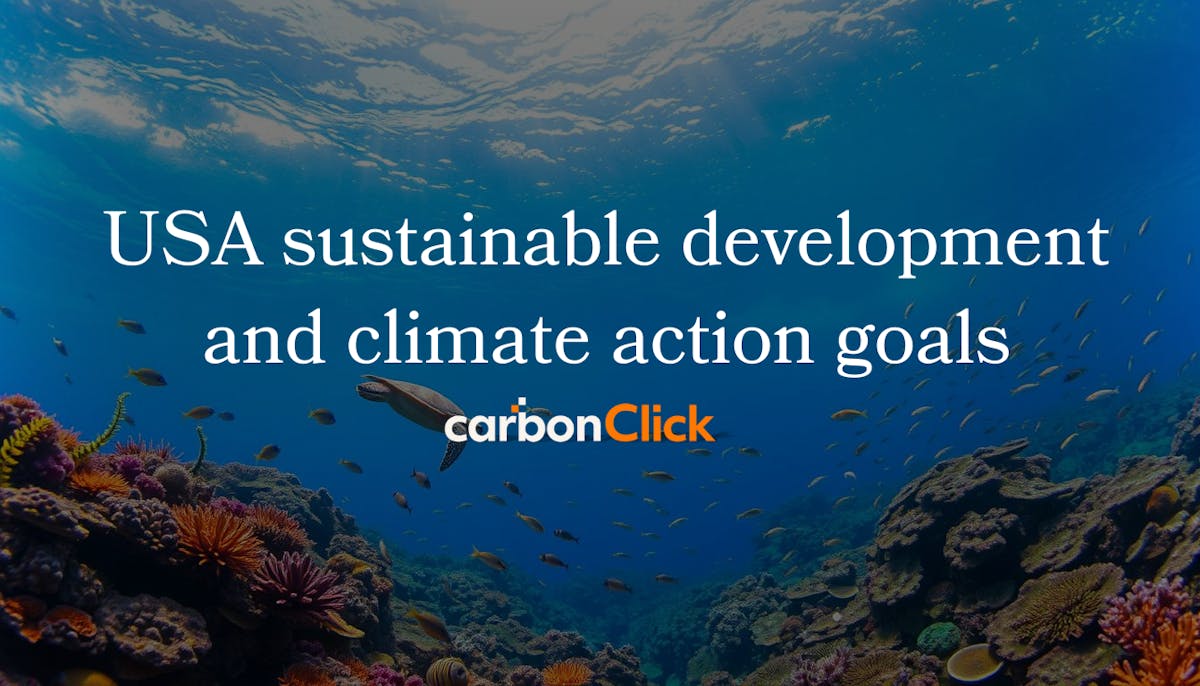 USA sustainable development and climate action goals