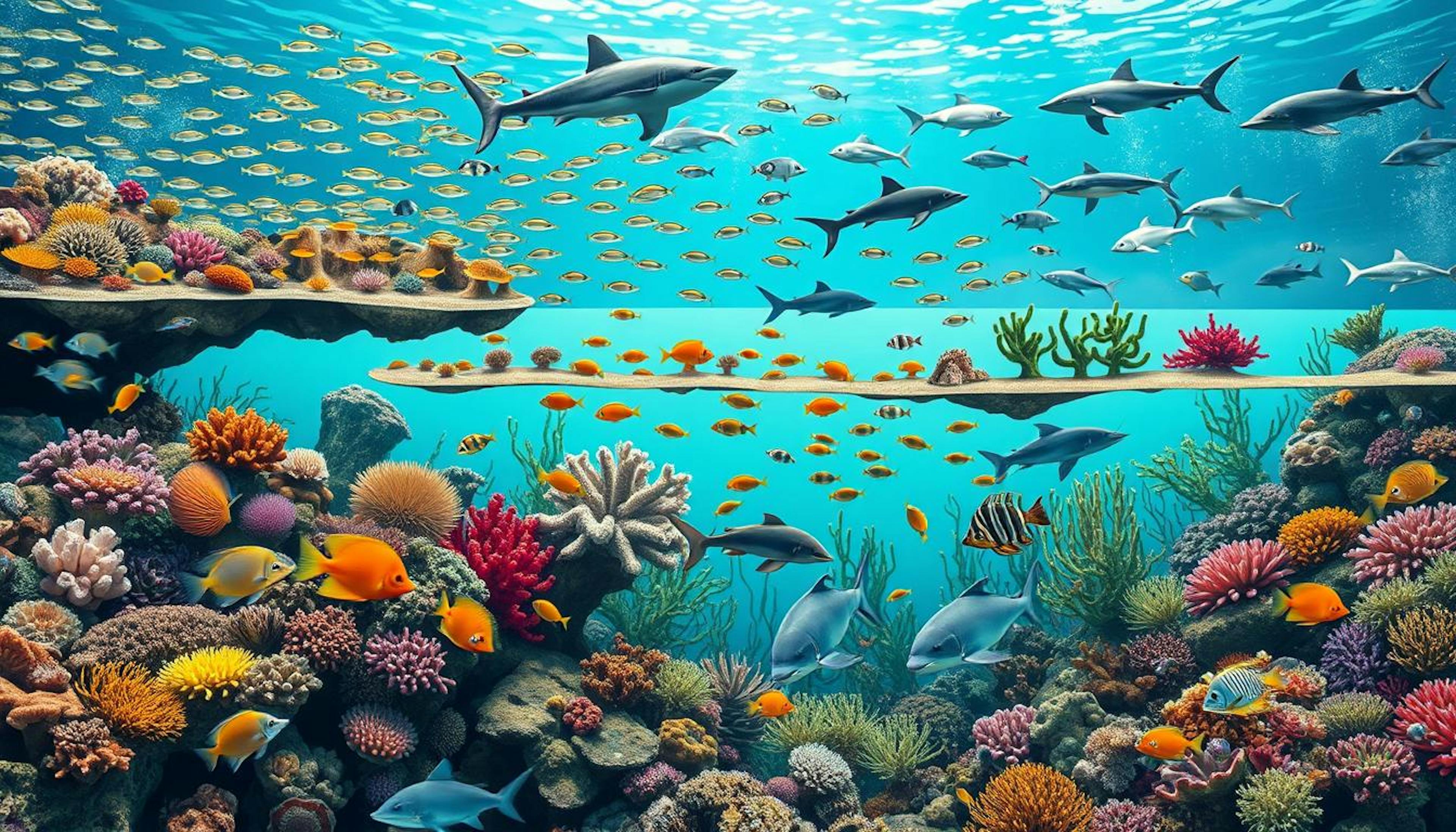 Climate change disrupts marine food chains, threatening biodiversity, native species, and ecosystem stability.