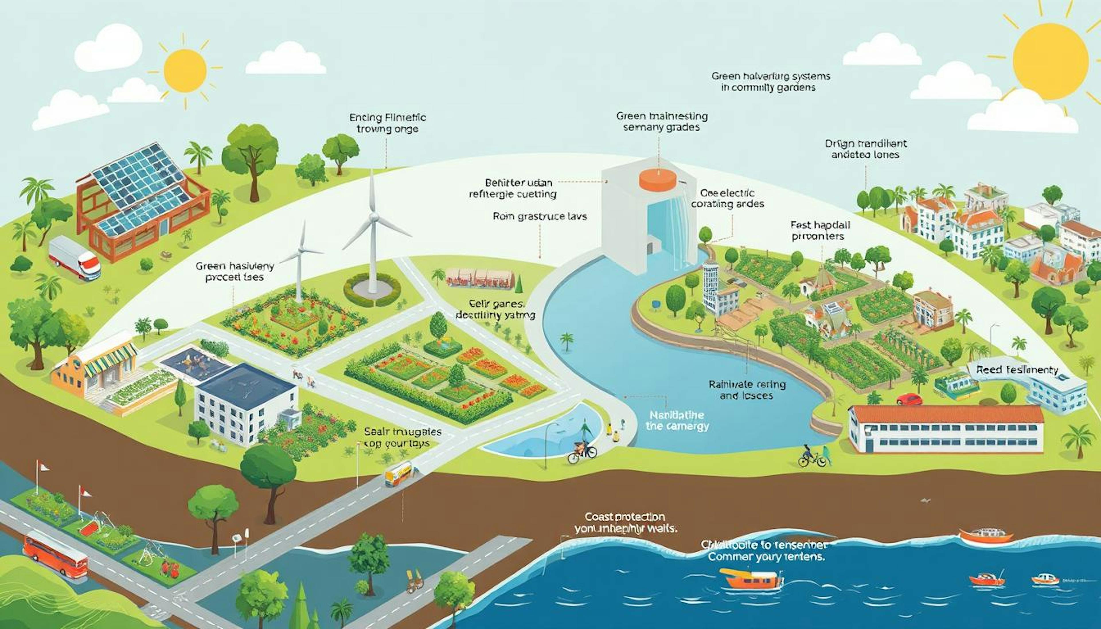 State-led initiatives in the US advancing renewable energy, reducing emissions, and enhancing local resilience to environmental challenges.